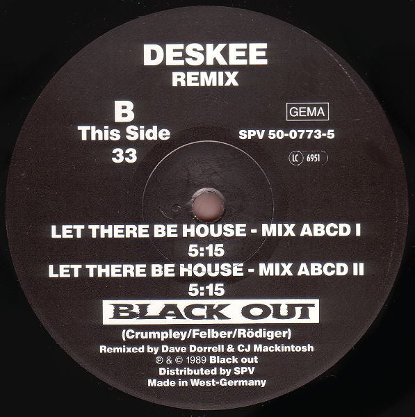 Deskee : Let There Be House: The 90's Edition (12")