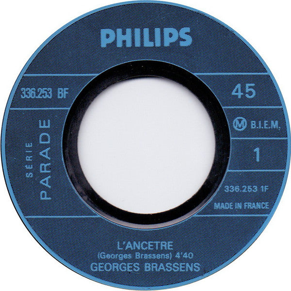 Georges Brassens : L'Ancêtre - Rien A Jeter (7", Single)