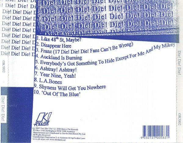 Die! Die! Die! : Die! Die! Die! (CD, Album)