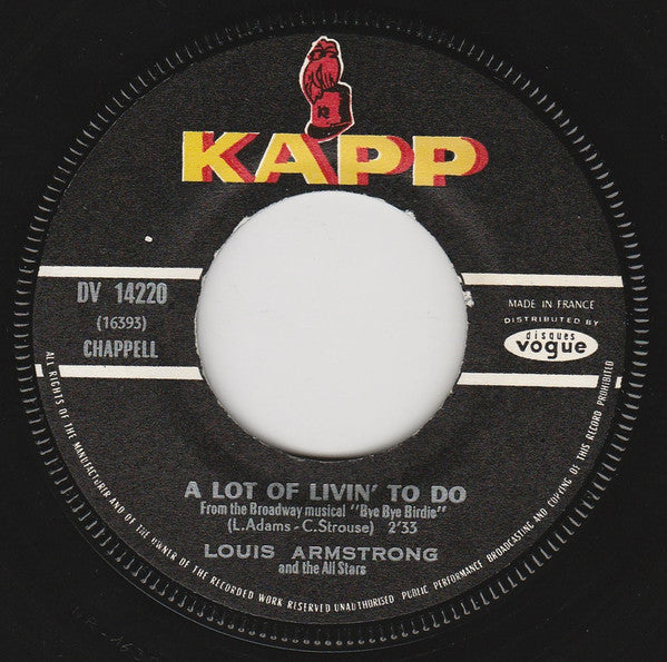 Louis Armstrong : Hello Dolly / A Lot Of Livin' To Do (7", Single)