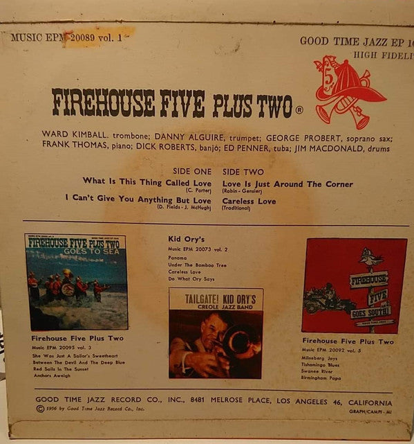 Firehouse Five Plus Two : Plays For Lovers Vol. 3 (7", EP)