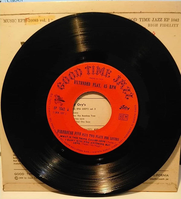 Firehouse Five Plus Two : Plays For Lovers Vol. 3 (7", EP)