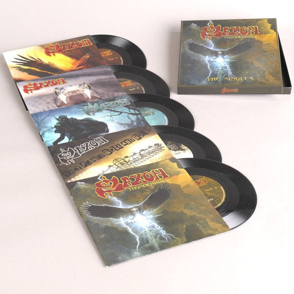 Saxon : Thunderbolt: The Singles (5x7", RSD, Ltd)