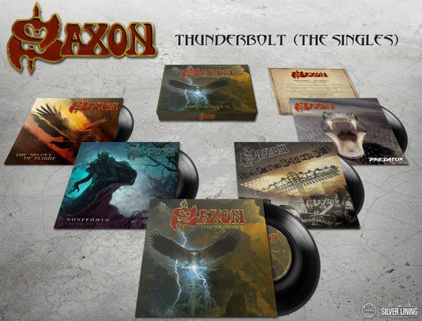 Saxon : Thunderbolt: The Singles (5x7", RSD, Ltd)