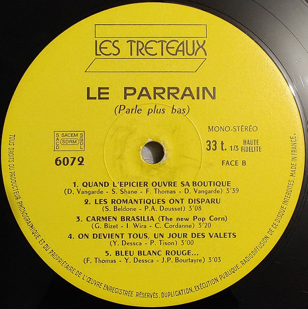 The Music Sweepers : Le Parrain (LP, Mono)