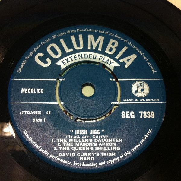 David Curry And His Orchestra : Irish Jigs (7", EP)