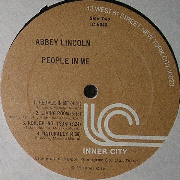 Abbey Lincoln : People In Me (LP, Album, Gat)
