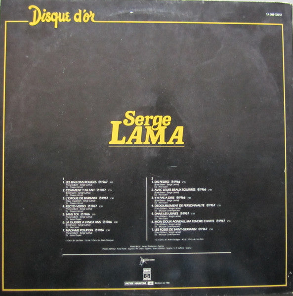 Serge Lama : Serge Lama (LP, Comp, RE, Gat)