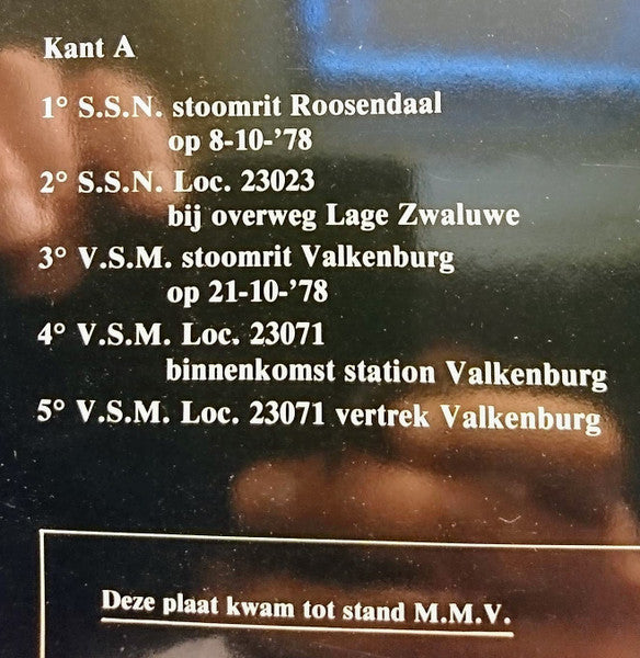 No Artist : Stoomreis Door Nederland (LP, Album, Mono, Gat)