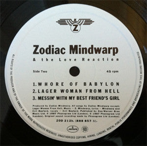 Zodiac Mindwarp And The Love Reaction : Backseat Education (12")