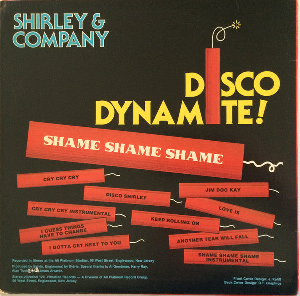 Shirley & Company : Shame Shame Shame (LP, Album, Mon)