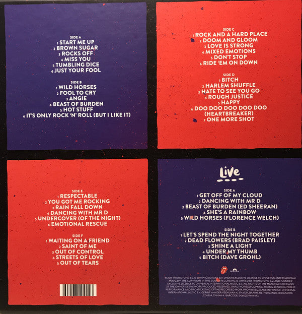 The Rolling Stones : Honk (Box, Ltd + 3xLP, Comp, Red + LP, Ora)