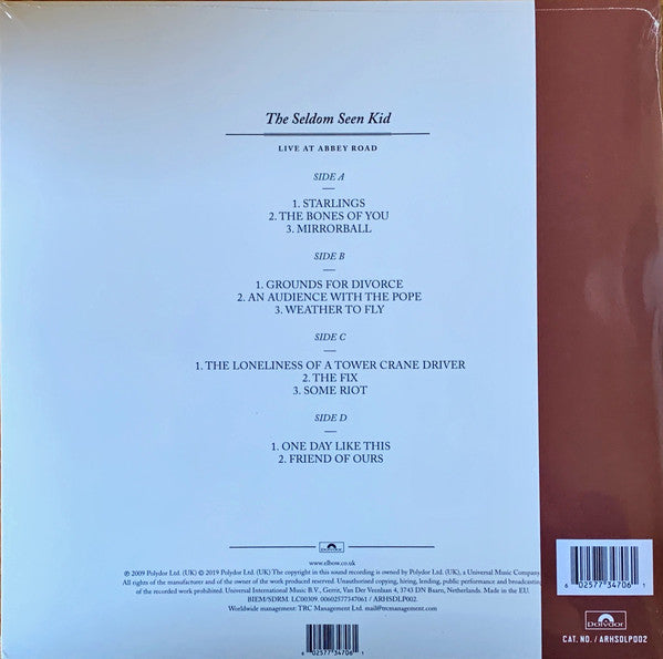 Elbow And BBC Concert Orchestra : The Seldom Seen Kid Live At Abbey Road (2xLP, Album, RE, S/Edition, 180)