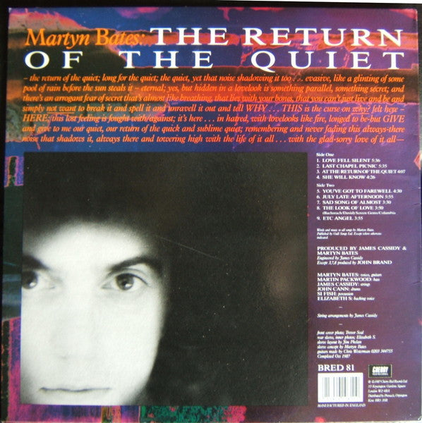 Martyn Bates : The Return Of The Quiet (LP, Album)