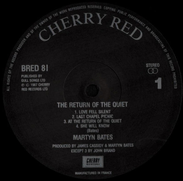 Martyn Bates : The Return Of The Quiet (LP, Album)