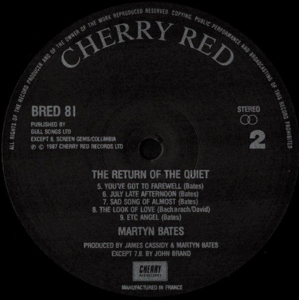 Martyn Bates : The Return Of The Quiet (LP, Album)