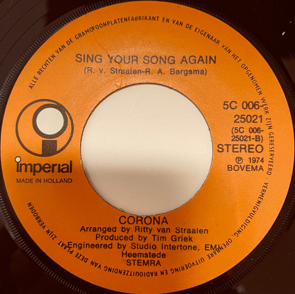 Corona (29) : Make A Change (To Something Better) (7")