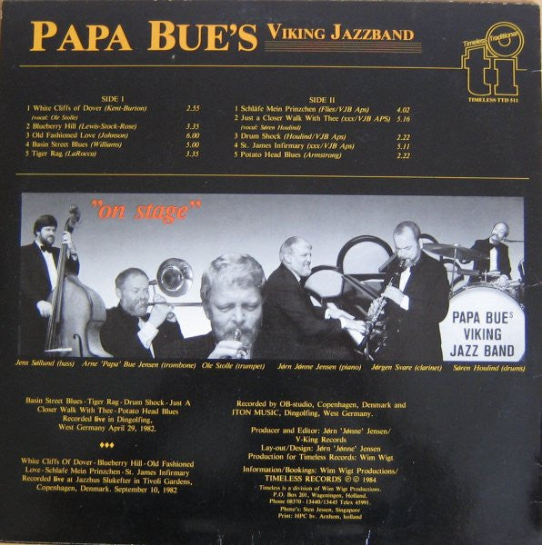 Papa Bue's Viking Jazz Band : On Stage (LP, Album)