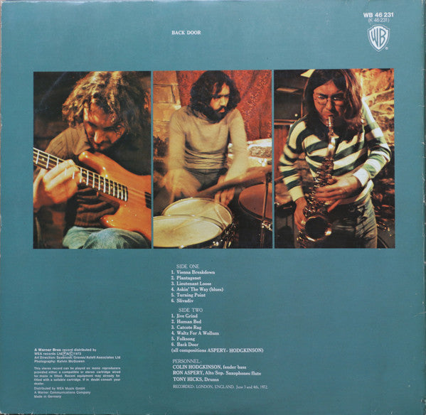 Back Door : Back Door (LP, Promo, Gat)