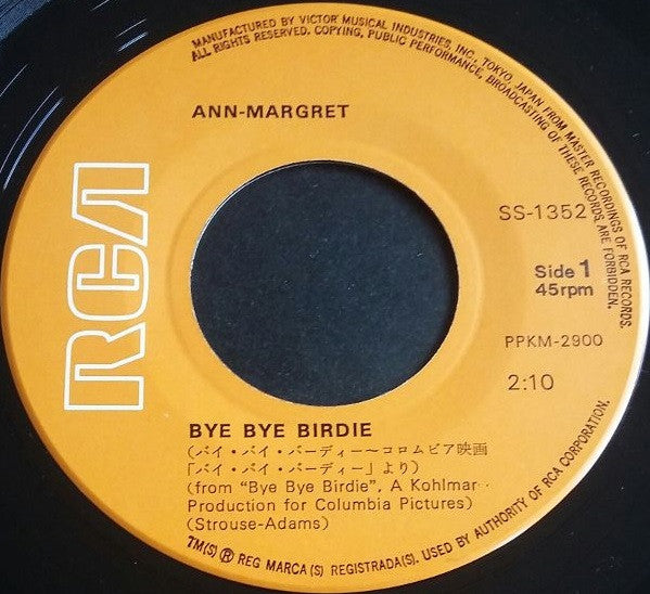 Ann Margret : Bye Bye Birdie / Take All The Kisses (7", Single, RE)