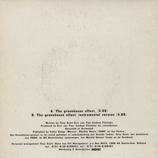 Part 2 (2) Featuring Tony Scott : The Greenhouse Effect (7", Single)