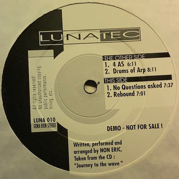Non Eric : Journey To The Wave E.P. 2 (12", EP, Promo)