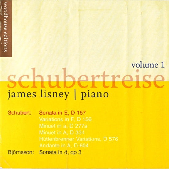James Lisney : Schubertreise Volume 1 (CD, Comp, Dig)