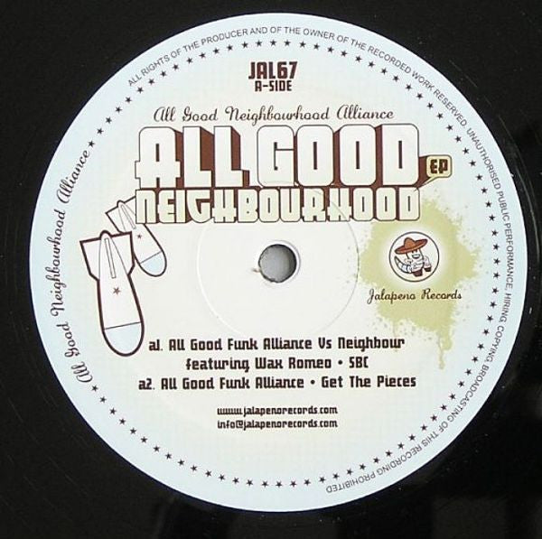All Good Neighbourhood Alliance : All Good Neighbourhood EP (12", EP)