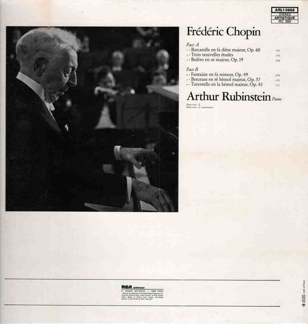 Frédéric Chopin, Arthur Rubinstein : Rubinstein Joue Chopin (LP)