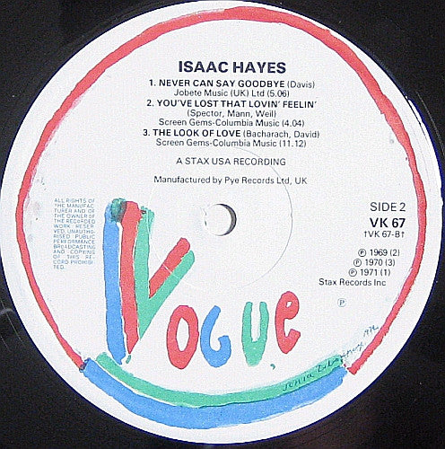 Isaac Hayes : Isaac Hayes (LP, Comp)