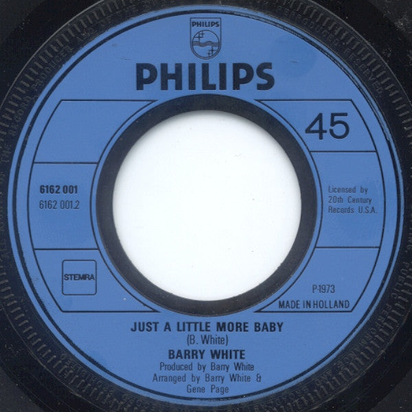 Barry White : I'm Gonna Love You Just A Little More Baby / Just A Little More Baby (7", Single)