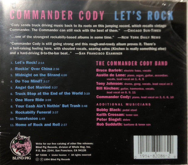 Commander Cody : Let's Rock! (CD, Album, RE)