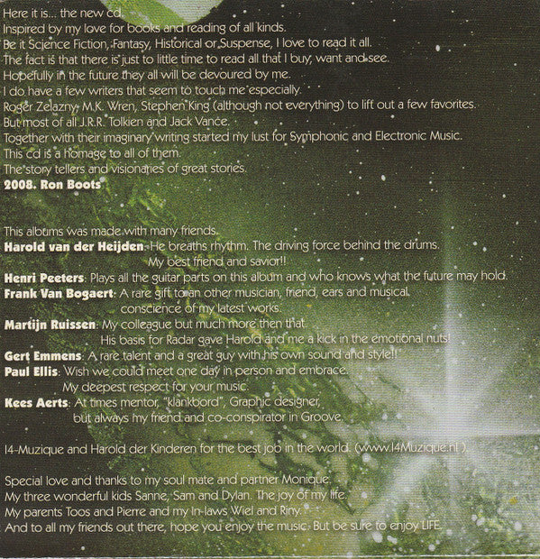 Ron Boots : See Beyond Times - Look Beyond Words (CD, Album)