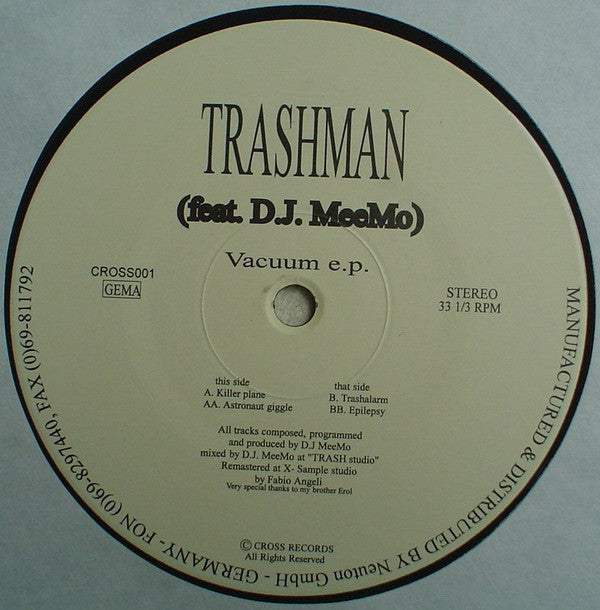 Trashman (2) Feat. DJ Meemo : Vacuum E.P. (12", EP)