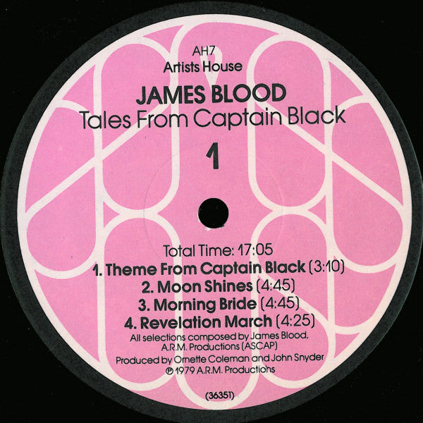 James Blood Ulmer : Tales Of Captain Black (LP, Album)