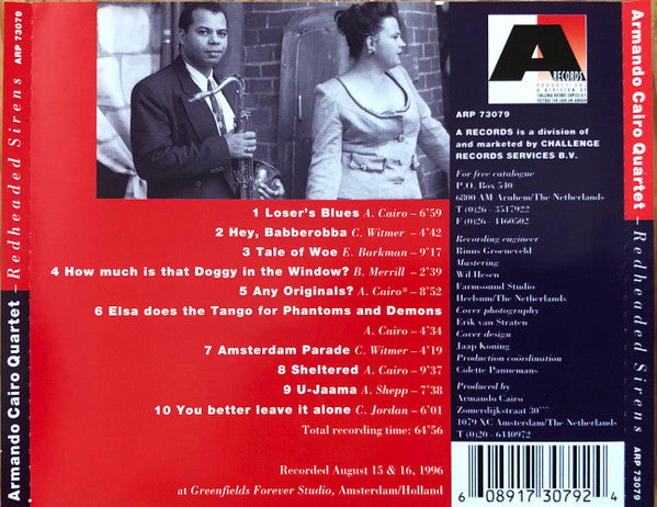 Armando Cairo Quartet : Redheaded Sirens (CD)