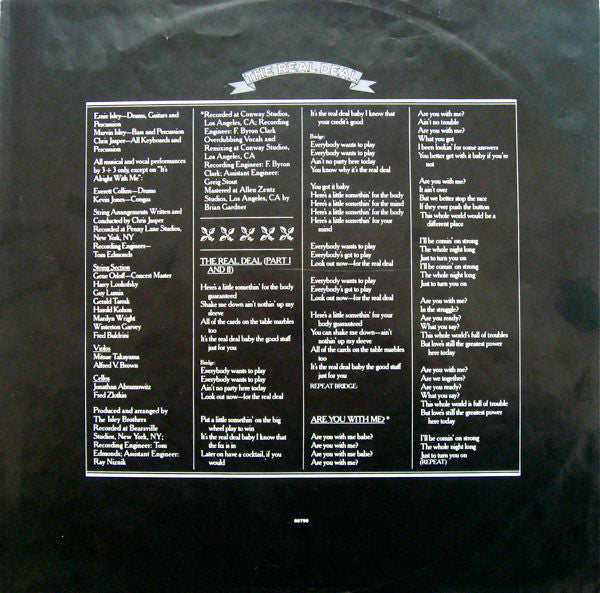 The Isley Brothers : The Real Deal (LP, Album)