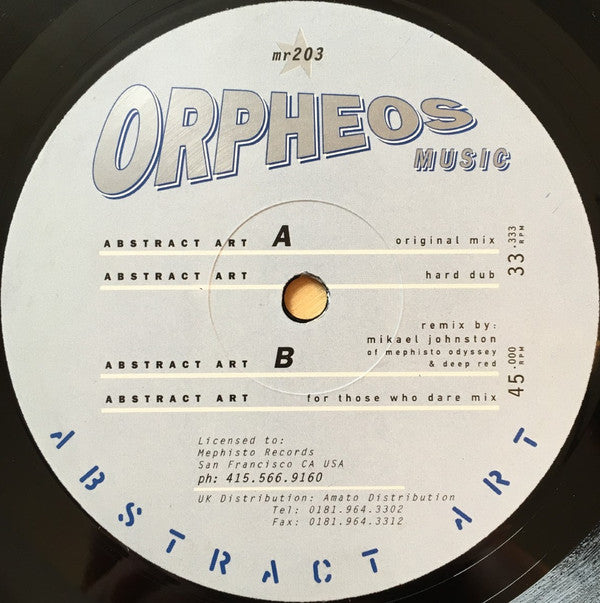 Orpheos De Journette : Abstract Art (12")