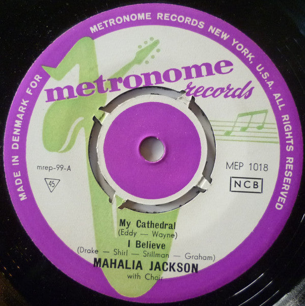 Mahalia Jackson : My Cathedral (7", EP)