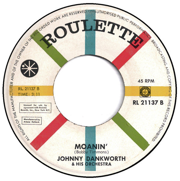 The John Dankworth Orchestra : African Waltz (7", Single)