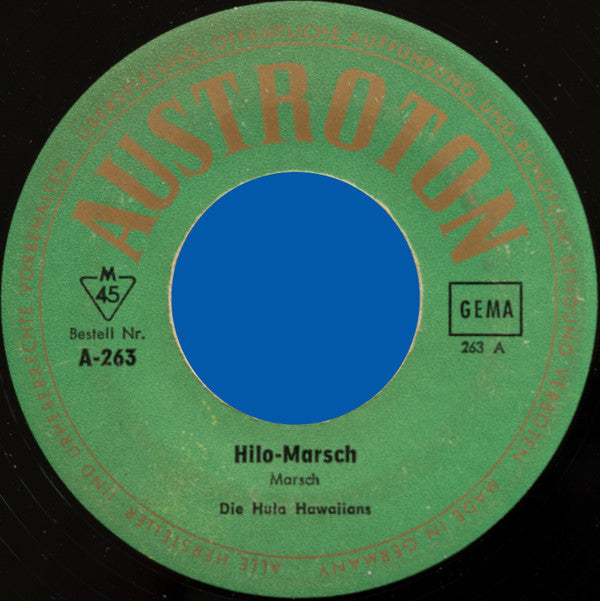 Die Hula Hawaiians : Hilo-Marsch / Rag Of Rags (7", Single, Mono)