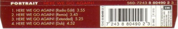 Portrait : Here We Go Again! (CD, Maxi)