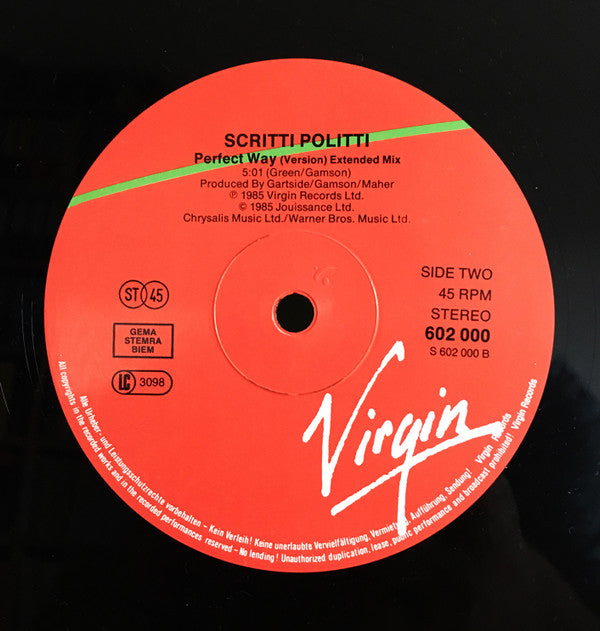 Scritti Politti : Perfect Way (12")