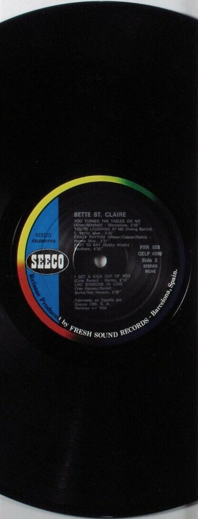 Betty St. Claire  With The Stan Free Quartet : At Basin Street East (LP, Album, RE)