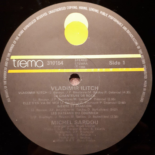 Michel Sardou : Vladimir Ilitch (LP, Album, Gat)
