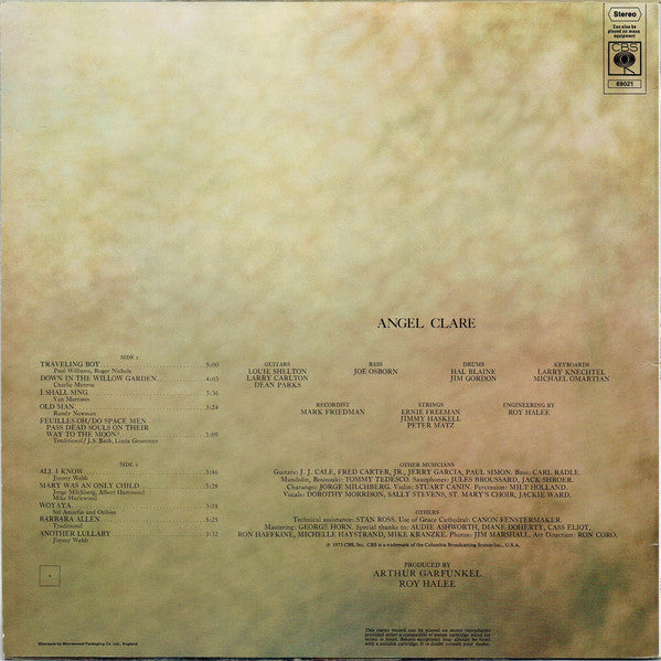 Art Garfunkel : Angel Clare (LP, Album)