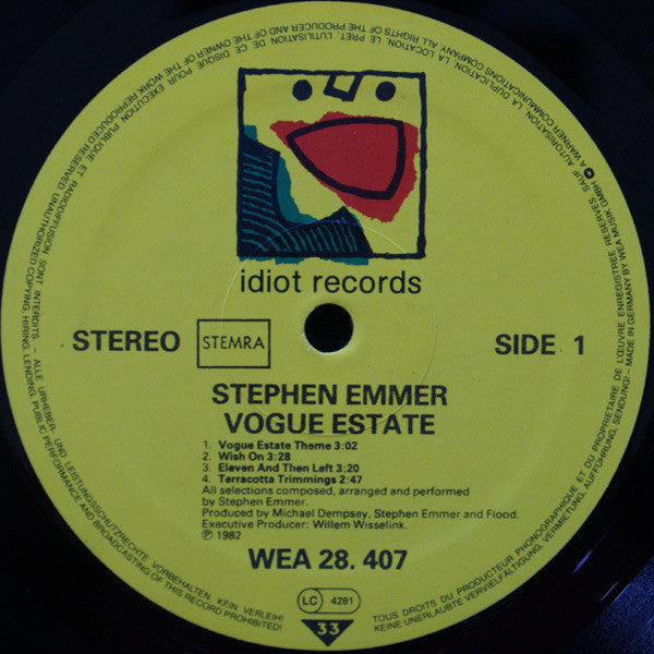 Stephen Emmer : Vogue Estate (LP, MiniAlbum)