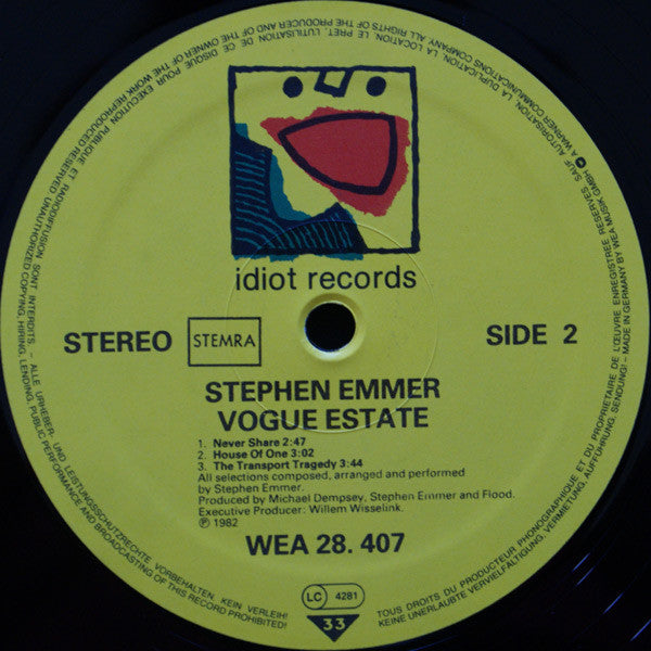 Stephen Emmer : Vogue Estate (LP, MiniAlbum)