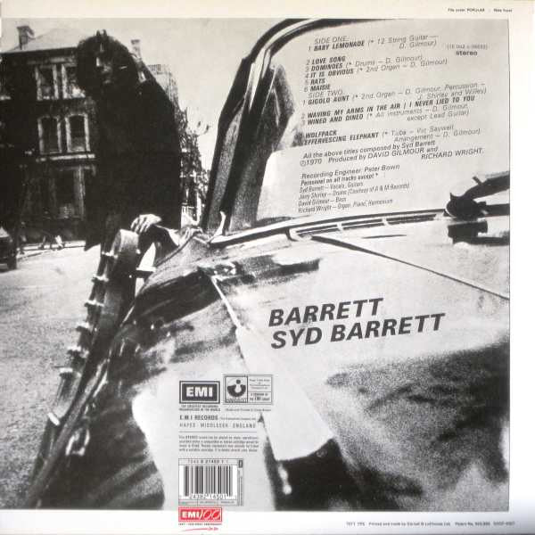 Syd Barrett : Barrett (LP, Album, RE, 180)