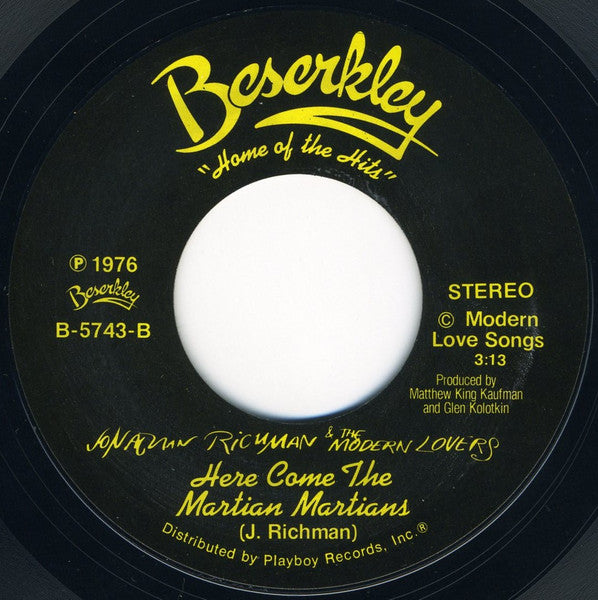 Jonathan Richman & The Modern Lovers : New England (7", Single)